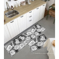 Attraction carpet kitchen accessories linen fabric mat anti-slip mat kitchen mat